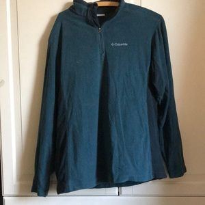 Columbia navy half zip fleece. Sz medium
